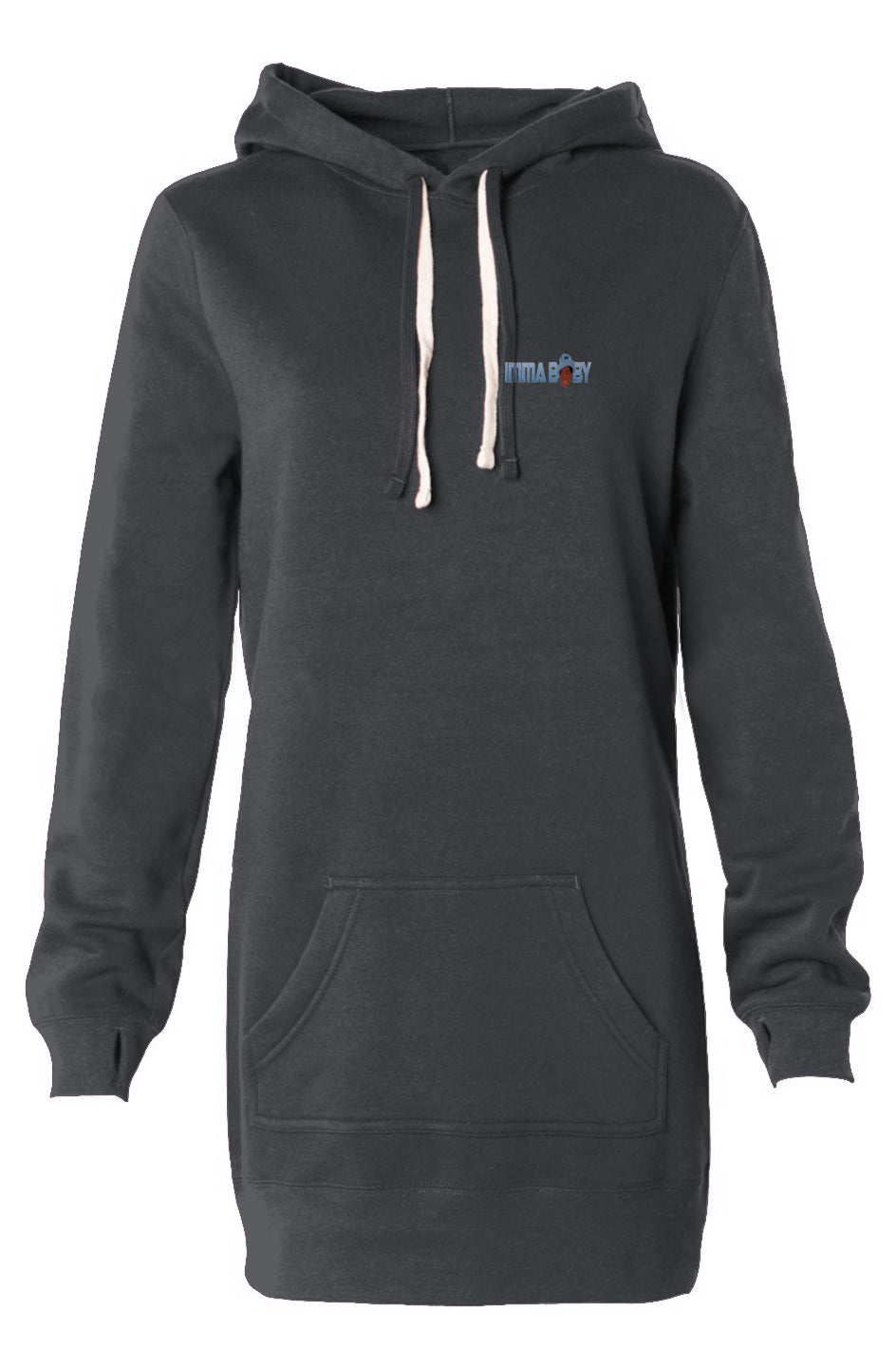 ImmaBaby Womens Hooded Sweatshirt Dress