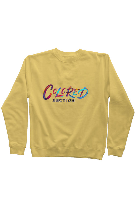 yaya yellow Colored Section Crew Neck