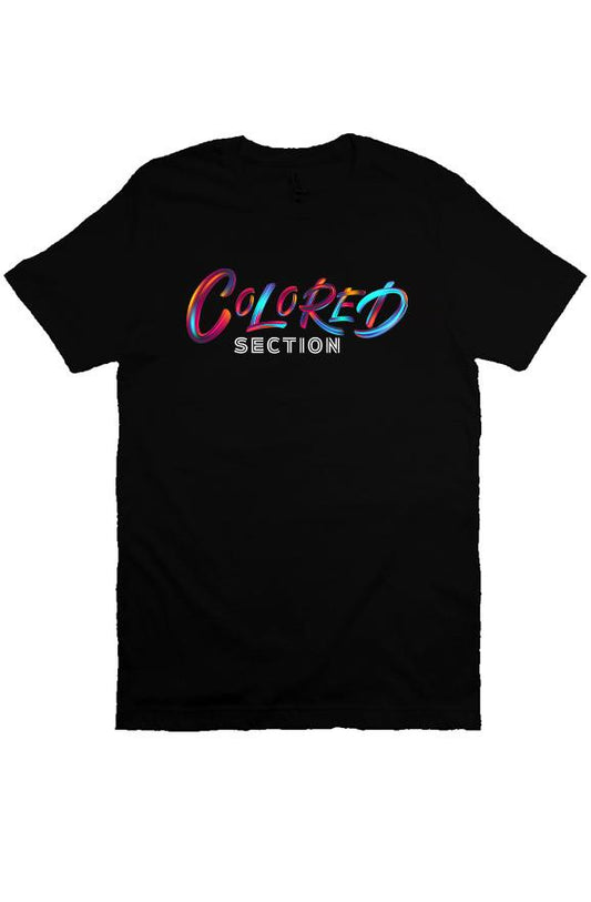 Black Colored Section Tee