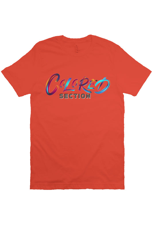 Poppy Red Colored Section Tee
