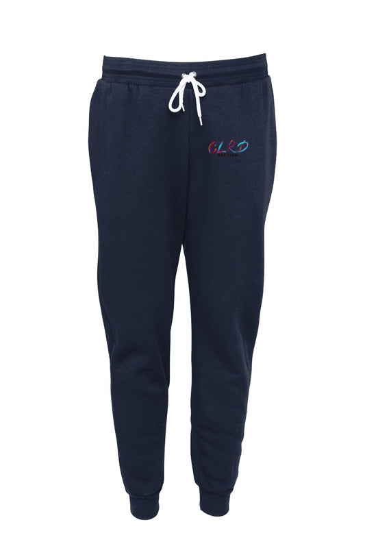 Navy Colored Section Joggers