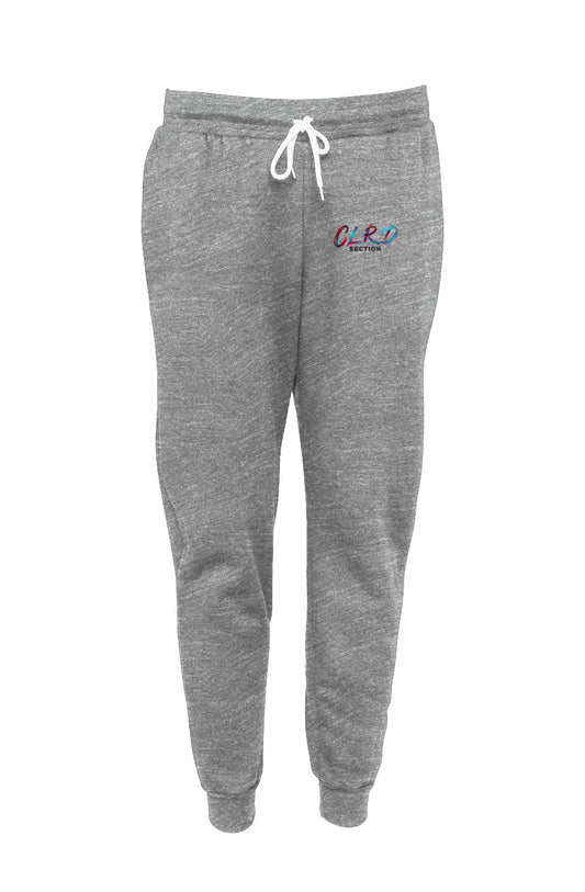 Heather Grey Colored Section Joggers