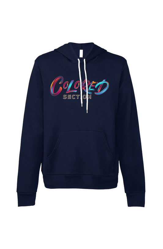 Navy Colored Section Hoodie