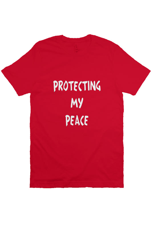 Red Protecting My Peace Tee