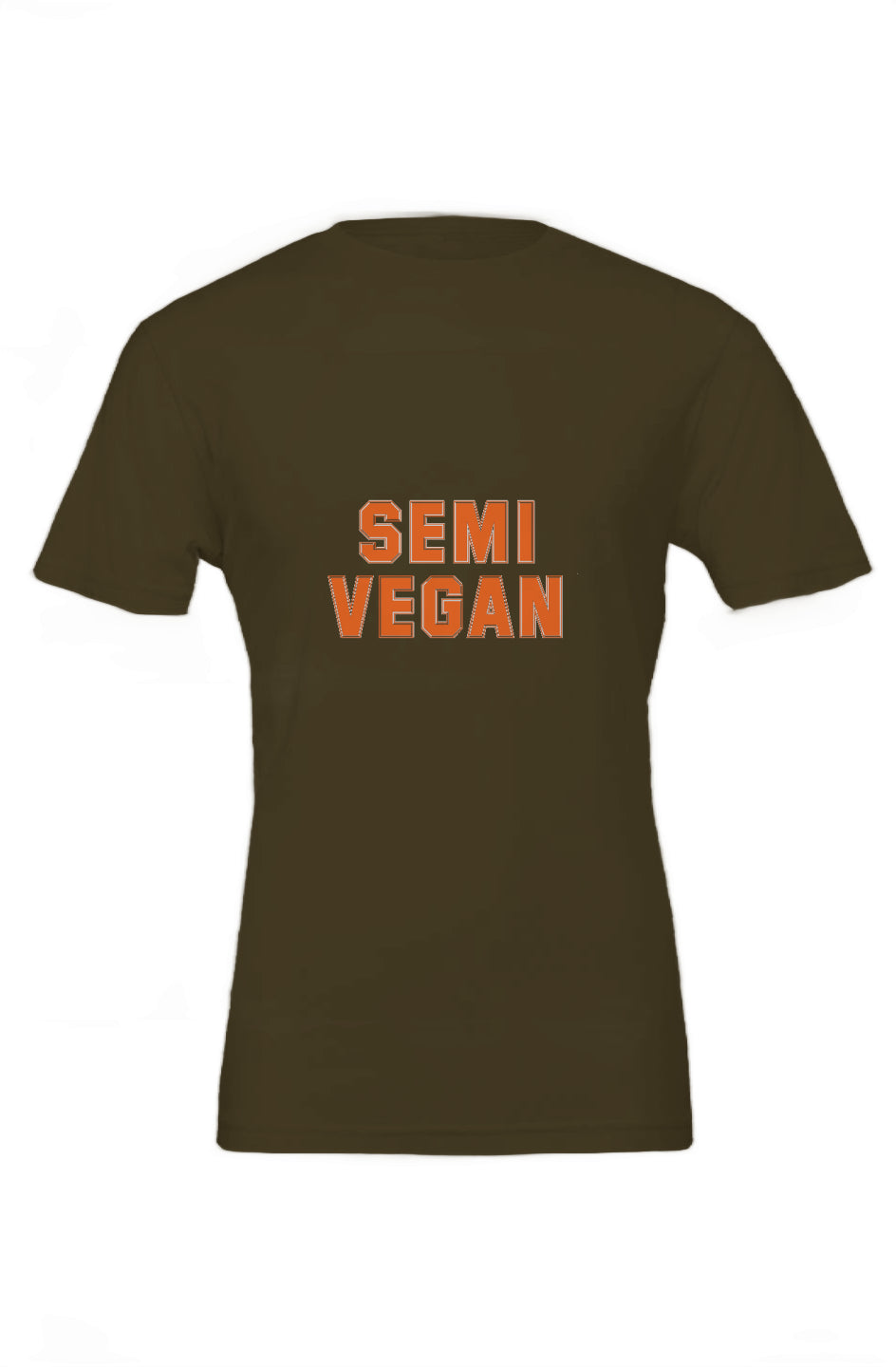 Brown Semi Vegan Tee