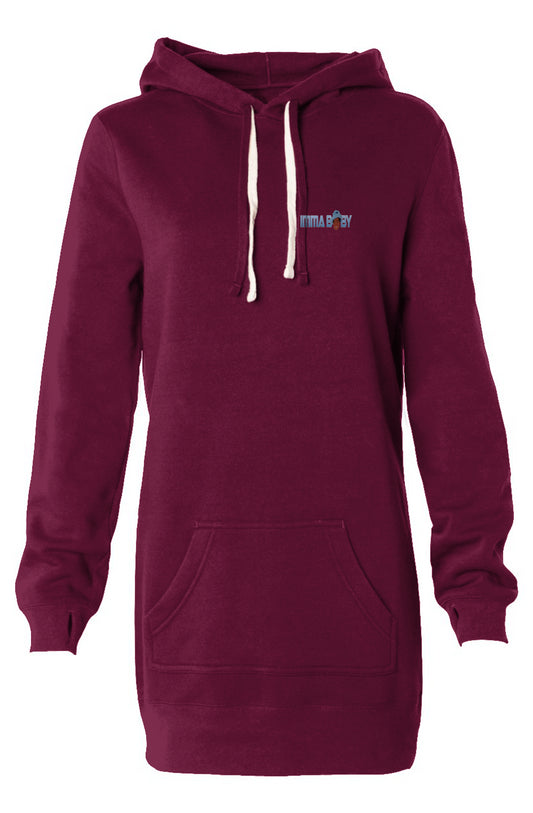 ImmaBaby Womens Hooded Sweatshirt Dress