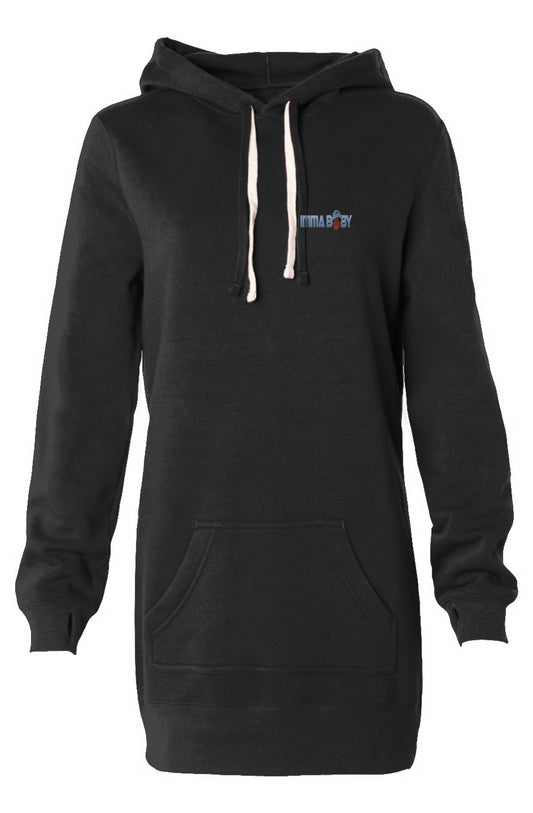 ImmaBaby Womens Hooded Sweatshirt Dress