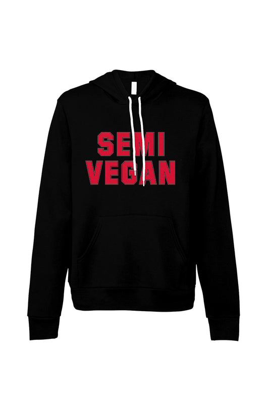 Semi Vegan Sponge Fleece Pullover Hoodie