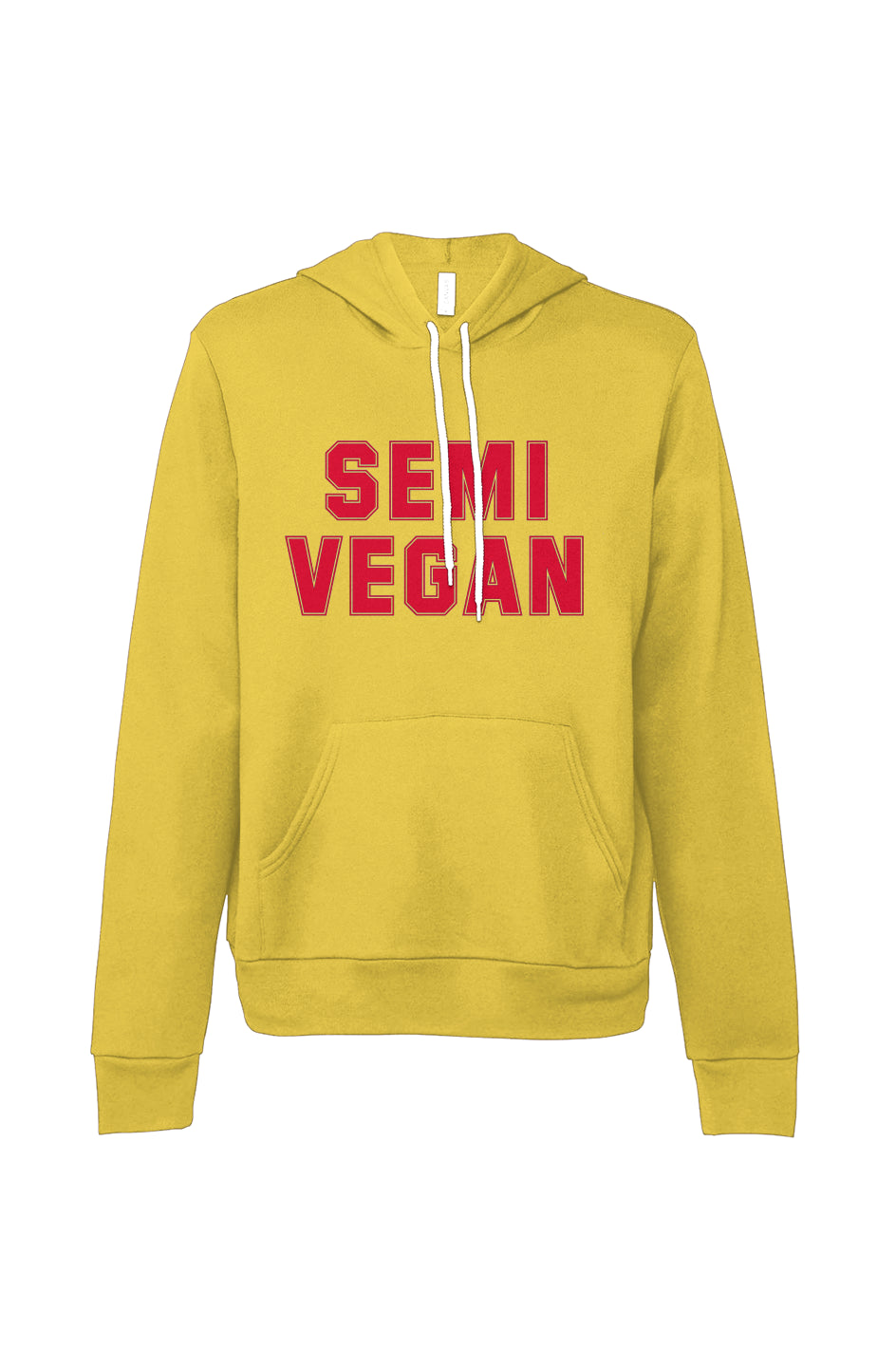 Semi Vegan Sponge Fleece Pullover Hoodie