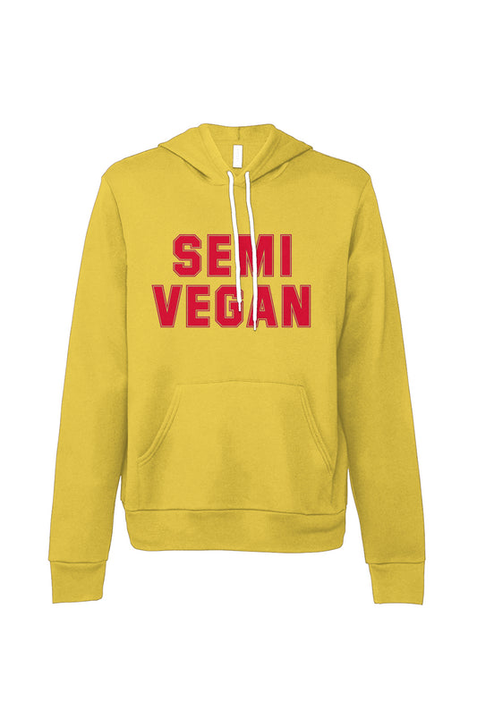 Semi Vegan Sponge Fleece Pullover Hoodie
