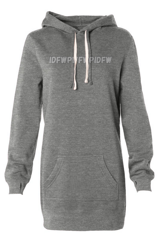 I Dont Fratanize Hooded Sweatshirt Dress