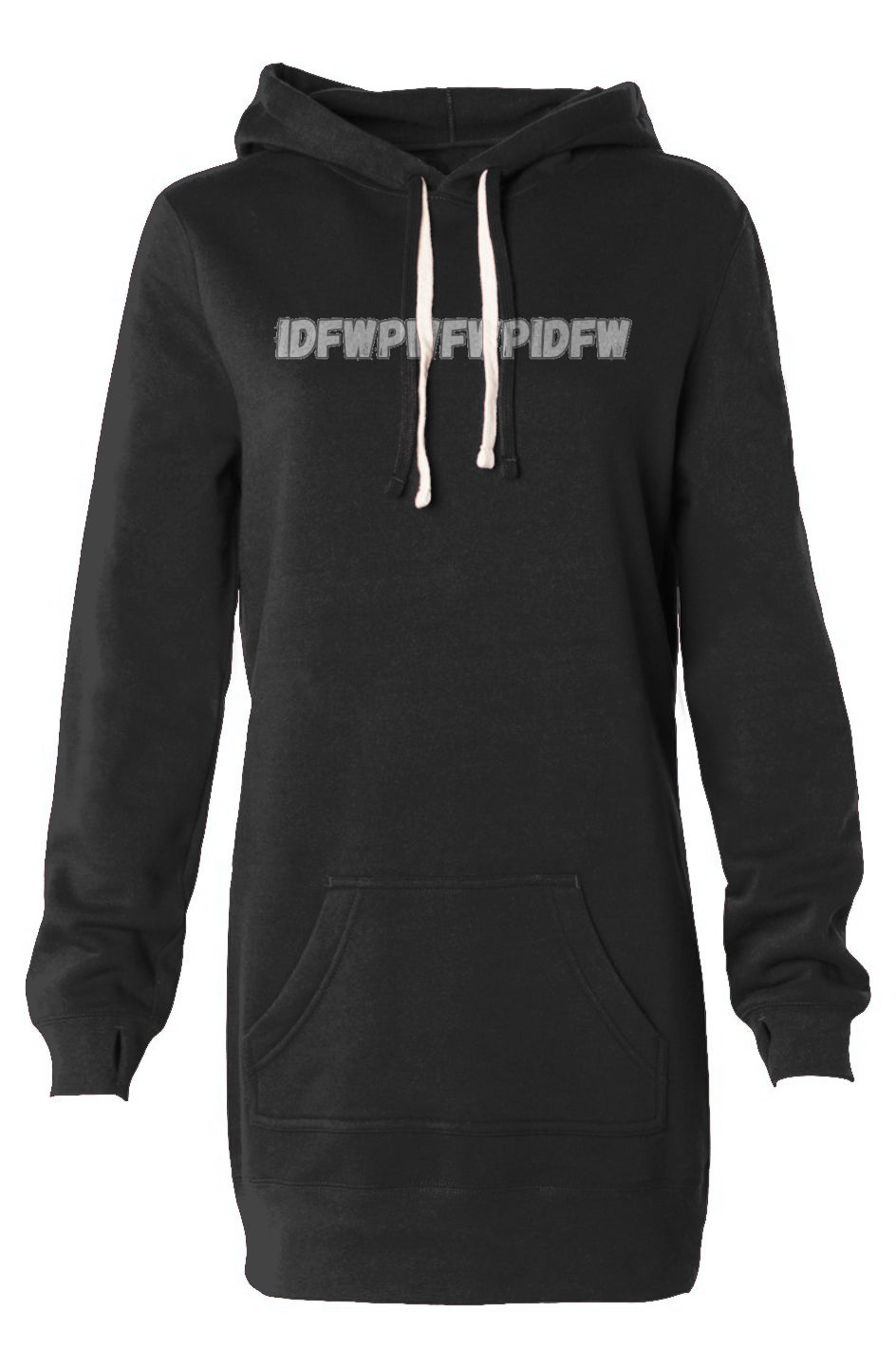 I Dont Fratanize Hooded Sweatshirt Dress