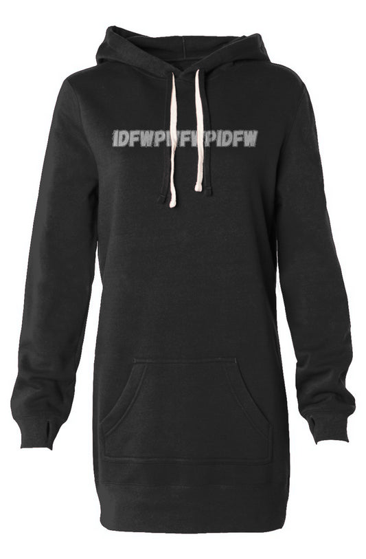 I Dont Fratanize Hooded Sweatshirt Dress