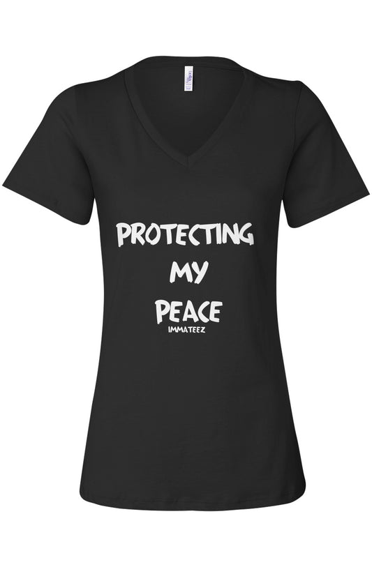 Protecting My Peace Women’s V-Neck Tee