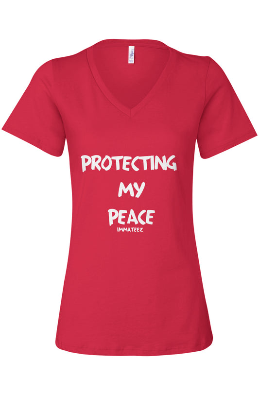Protecting My Peace Women’s V-Neck Tee