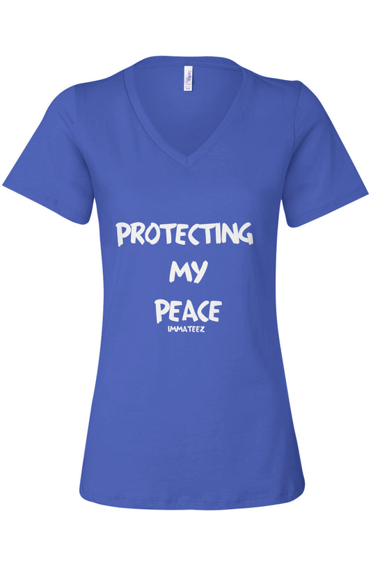 Protecting My Peace Women’s V-Neck Tee